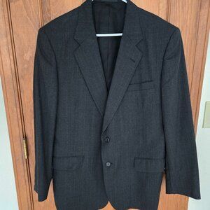 Embassy Square Black Wool Sport Coat Sz 42
